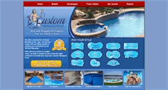 Desktop Screenshot of custom-fiberglasspools.com